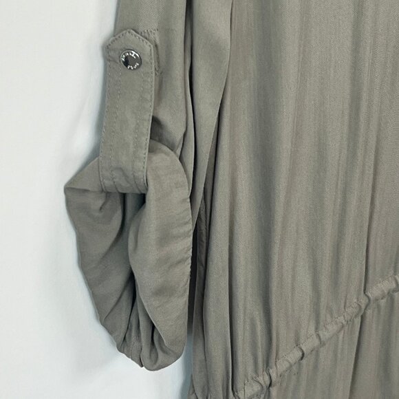 Michael Kors Pullover Shirt Dress in Light Olive Green, Size M - Picture 6 of 15